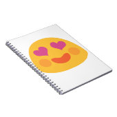 Herz Eyes Emoji Notizblock (Rechte Seite)