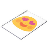 Herz Eyes Emoji Notizblock (Linke Seite)