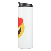 Herz Eyes Emoji Thermosbecher (Nach rechts gedreht)