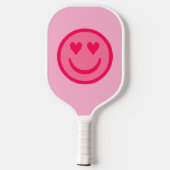 Herz Eyes Happy Face Pickleball Paddle (Rückseite)