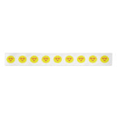 Herz Eyes Kiss Lips Liebe Emoji Satinband (Vorderseite)
