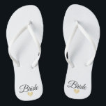 Herz Fab Bride Gold Badesandalen<br><div class="desc">Flip Flops für die Bride! Einfach anpassbar,  ändern Sie die Farbe des Gurtbandes,  die Sohle-Farben,  fügen Sie Text oder andere Bilder!</div>