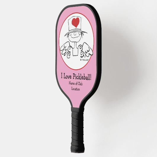 Herz Fairy © Customized Pickleball Schläger (Links)