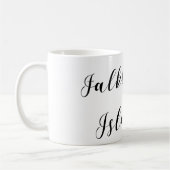 Herz Falkland Islands Flag, Falkland Isles Kaffeetasse (Links)