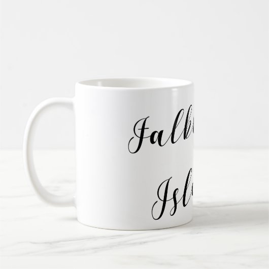 Herz Falkland Islands Flag, Falkland Isles Kaffeetasse (Links)