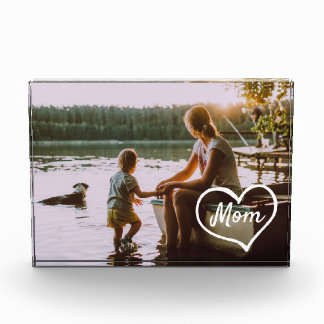 Herz-Familien-Schriftzug Individuelles Geschenk-Fo Fotoblock
