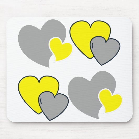 Herz, Farbe des Jahres Mousepad (Vorne)