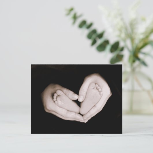 Herz Feet Postkarte (Stehend Vorderseite)