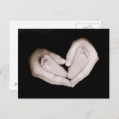 Herz Feet Postkarte (Vorne/Hinten)