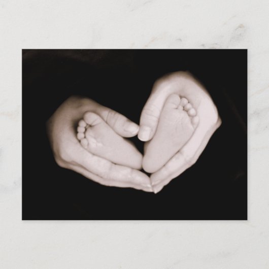 Herz Feet Postkarte (Vorderseite)