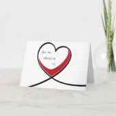 Herz Feiertagskarte (Vorderseite)