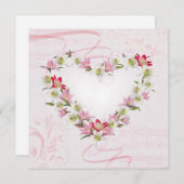 Herz Feiertagskarte (Vorne/Hinten)