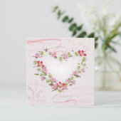 Herz Feiertagskarte (Stehend Vorderseite)