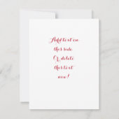 Herz Felt Tree | Valentine | Romantik | Anmerkung Mitteilungskarte (Rückseite)