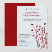 Herz Fields Süße Hochzeit Einladung (Vorne/Hinten)
