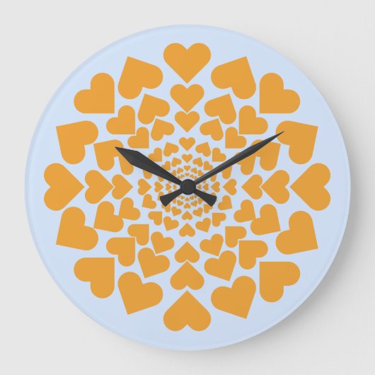 Herz-Filart Sun Große Wanduhr (Vorderseite)