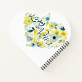 Herz-Filz Notizbuch (Rückseite)