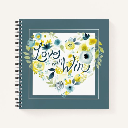 Herz-Filz Notizbuch (Vorderseite)