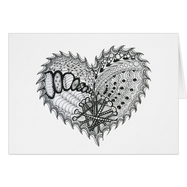 Herz Fire Doodle (Vorderseite (Horizontal))