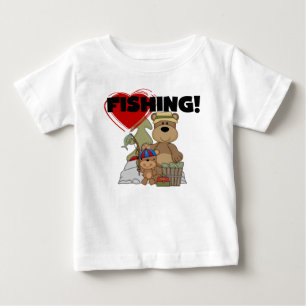 HERZ Fischen-T-Shirts und Geschenke Baby T-shirt