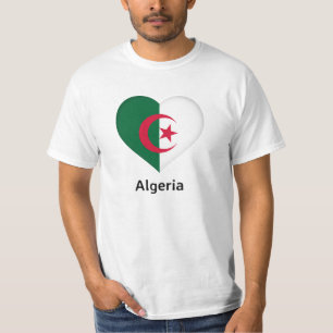 Herz - Flagge Algerien T-Shirt