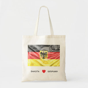 Herz-Flagge der Gewohnheits-I von Deutschland mit Tragetasche