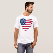 Herz-Flagge T-Shirt (Vorne ganz)
