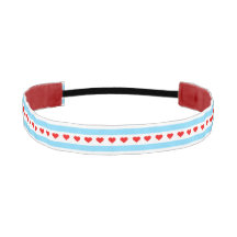Herz-Flaggenbandstirnband