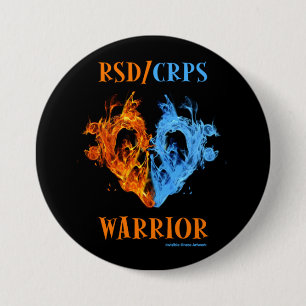 Herz/Flammen...RSD/CRPS Button