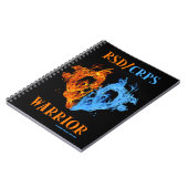 Herz/Flammen...RSD/CRPS Notizblock (Linke Seite)