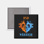 Herz/Flammen...RSD Magnet (Vorderseite/Rückseite)