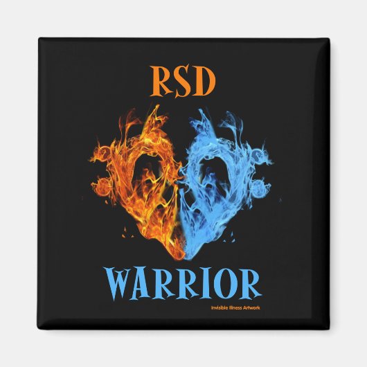 Herz/Flammen...RSD Magnet (Vorne)
