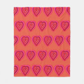 Herz Fleecedecke (Vorderseite)