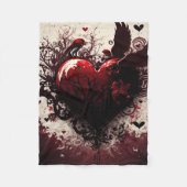 Herz Fleecedecke (Vorderseite)