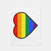 HERZ FLEECEDECKE (Vorderseite)