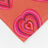 Herz Fleecedecke (Ecke)