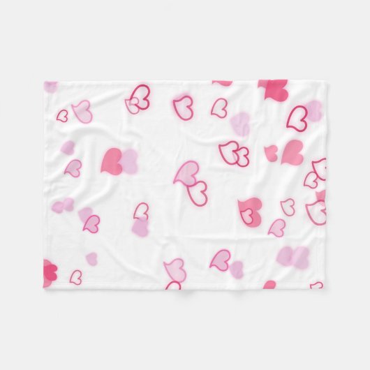 Herz Fleecedecke (Vorderseite (Horizontal))