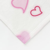 Herz Fleecedecke (Ecke)