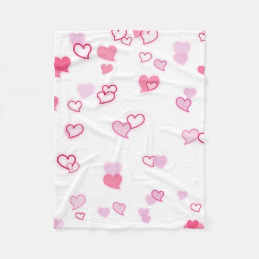 Herz Fleecedecke (Vorderseite)