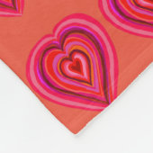 Herz Fleecedecke (Ecke)