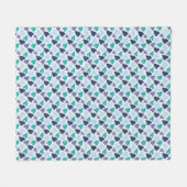 Herz Fleecedecke (Vorderseite (Horizontal))