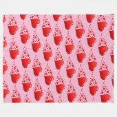 Herz Fleecedecke (Vorderseite (Horizontal))