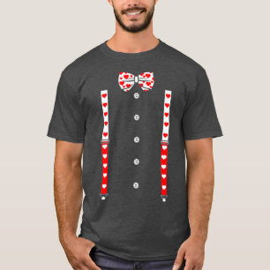 Herz Fliege Und Hosenträger Cupid Valentinstag T-Shirt