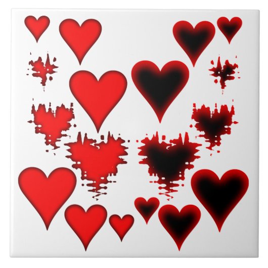 Herz Fliese (Vorderseite)