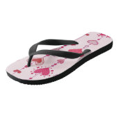 Herz-Fliesen Badesandalen (Schrägansicht)