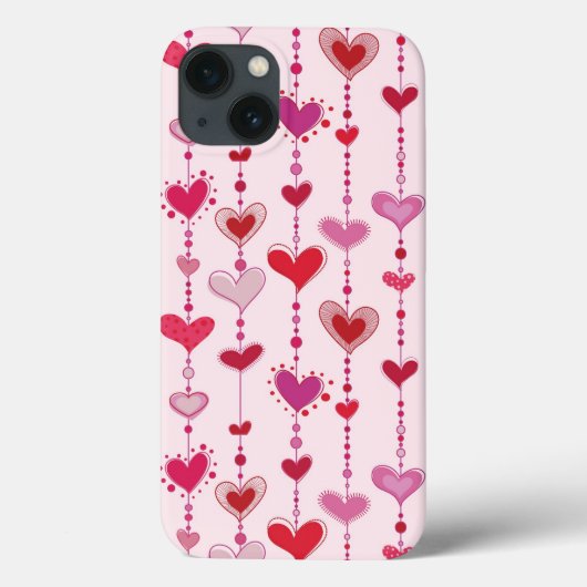 Herz-Fliesen Case-Mate iPhone Hülle (Rückseite)