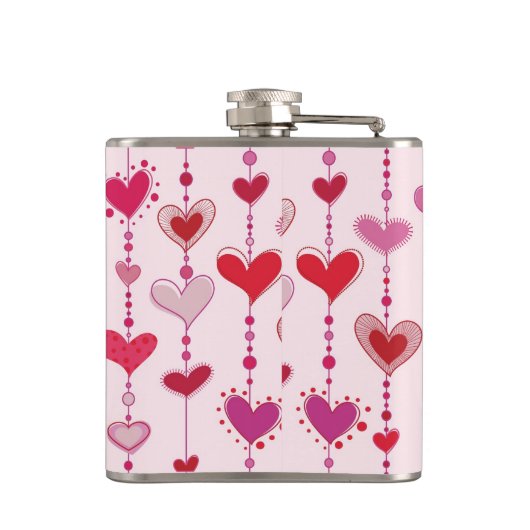 Herz-Fliesen Flachmann (Rückseite)