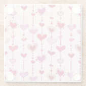 Herz-Fliesen Glasuntersetzer (Rückseite)