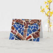 Herz-Fliesen von Barcelona Karte (Gelbe Blume)