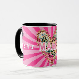 Herz-Floral-Mama anpassen Tasse